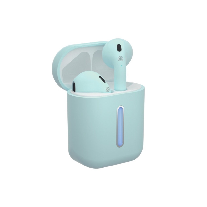 TESLA Electronics - Langattomat kuulokkeet 300 mAh + 2x 25 mAh IPX4 turkoosi