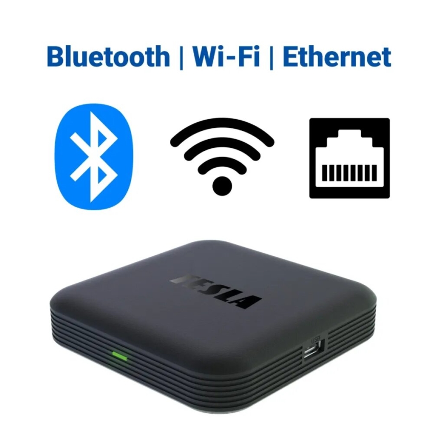 TESLA Electronics MediaBox - UHD multimedia soitin Wi-Fi + kauko-ohjaus