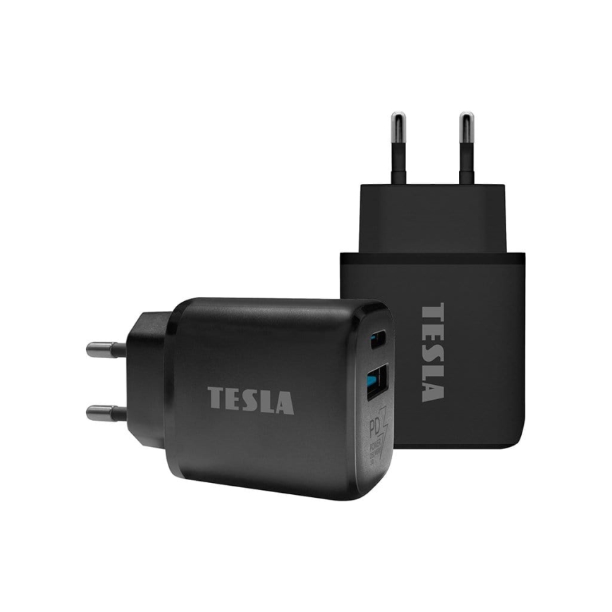 TESLA Electronics - Pikalatausadapteri Power Delivery 25W musta