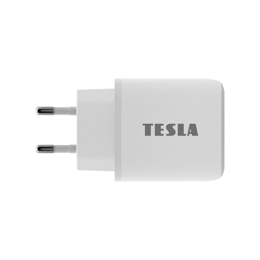 TESLA Electronics - Pikalatausadapteri Power Delivery 25W valkoinen