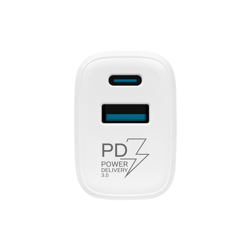 TESLA Electronics - Pikalatausadapteri Power Delivery 25W valkoinen