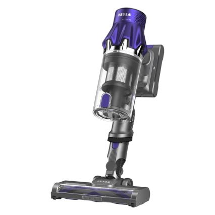 TESLA Electronics PureStar - Joustava langaton 2-in-1 varsi-imuri 250W/2200 mAh harmaa/violetti