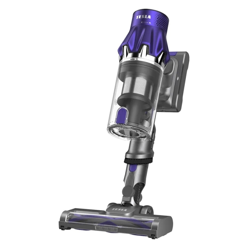 TESLA Electronics PureStar - Joustava langaton 2-in-1 varsi-imuri 250W/2200 mAh harmaa/violetti
