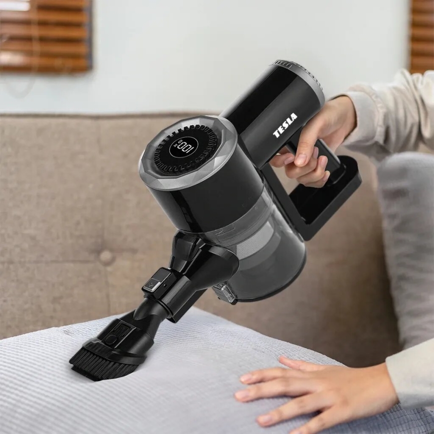 TESLA Electronics PureStar - Joustava johdoton pölynimuri 2in1 150W/2200 mAh musta