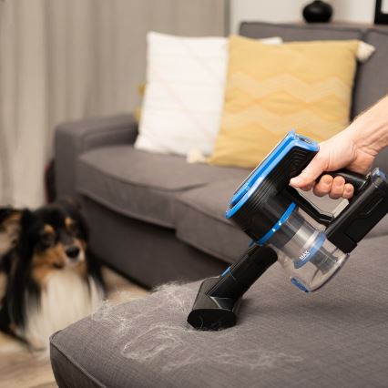 TESLA Electronics PureStar - Joustava johdoton pölynimuri 3in1 300W/2200 mAh musta/sininen