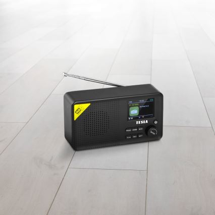 TESLA Electronics - Radio DAB+ FM 5W/1800 mAh musta