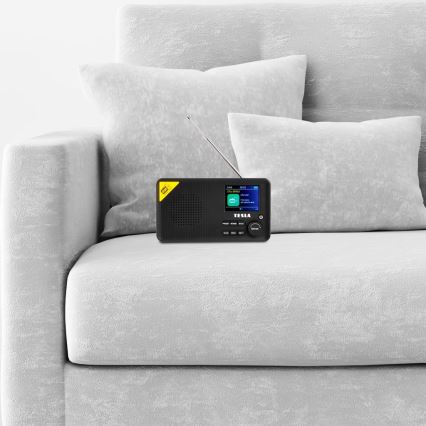 TESLA Electronics - Radio DAB+ FM 5W/1800 mAh musta