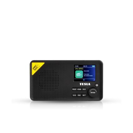 TESLA Electronics - Radio DAB+ FM 5W/1800 mAh musta
