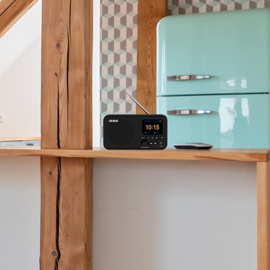 TESLA Electronics - Radio DAB+ FM 5W/1800 mAh musta