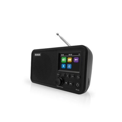 TESLA Electronics - Radio DAB+ FM 5W/1800 mAh musta