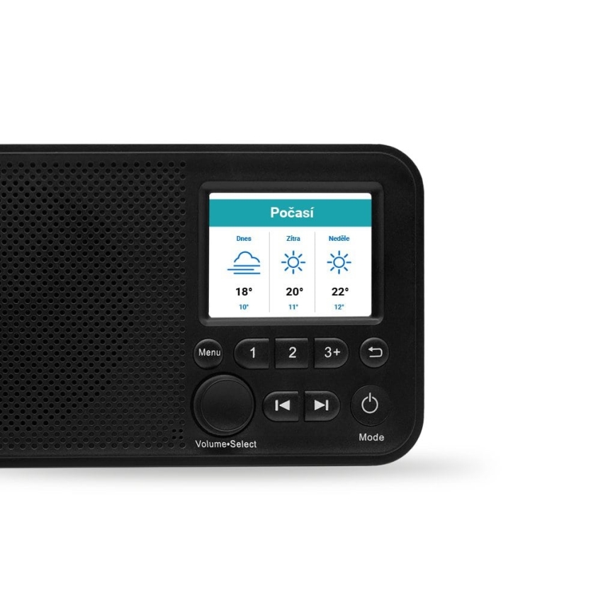 TESLA Electronics - Radio DAB+ FM 5W/1800 mAh musta