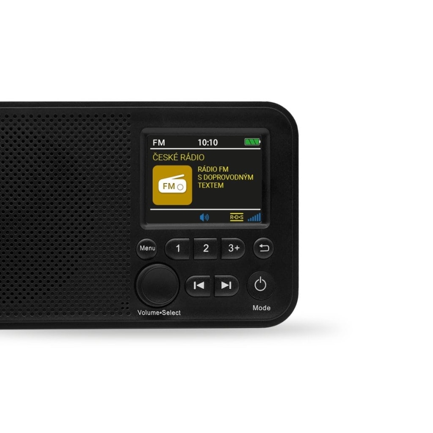 TESLA Electronics - Radio DAB+ FM 5W/1800 mAh musta