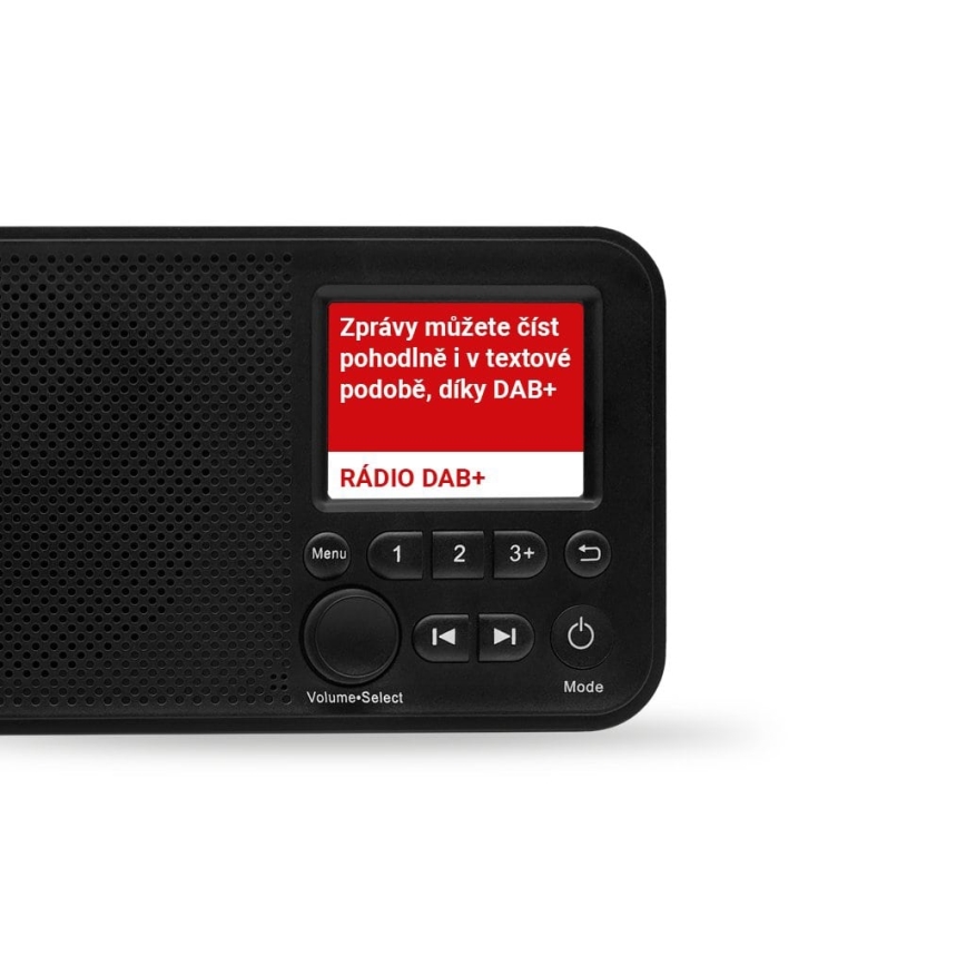 TESLA Electronics - Radio DAB+ FM 5W/1800 mAh musta