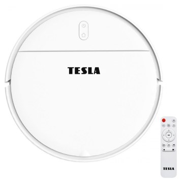 TESLA Electronics RoboStar - Älykäs robottipölynimuri 2in1 2500 mAh Wi-Fi Tuya valkoinen + kauko-ohjaus