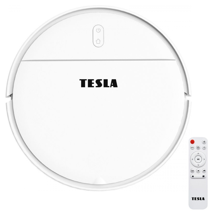 TESLA Electronics RoboStar - Älykäs robottipölynimuri 2in1 2500 mAh Wi-Fi Tuya valkoinen + kauko-ohjaus