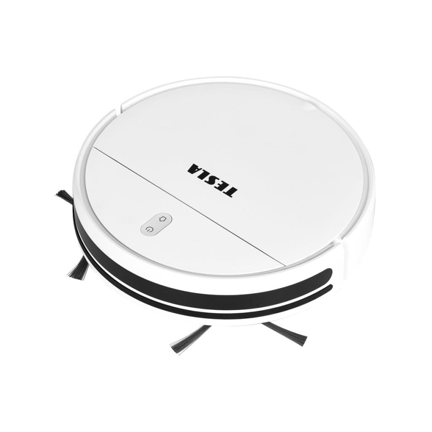 TESLA Electronics RoboStar - Älykäs robottipölynimuri 2in1 2500 mAh Wi-Fi Tuya valkoinen + kauko-ohjaus