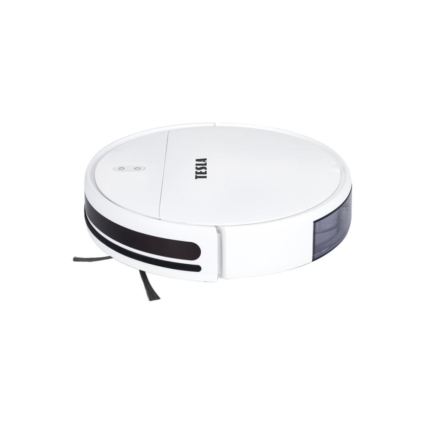 TESLA Electronics RoboStar - Älykäs robottipölynimuri 2in1 2500 mAh Wi-Fi Tuya valkoinen + kauko-ohjaus