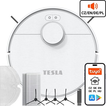 TESLA Electronics RoboStar - Älykäs robottipölynimuri 2in1 2550 mAh Wi-Fi valkoinen