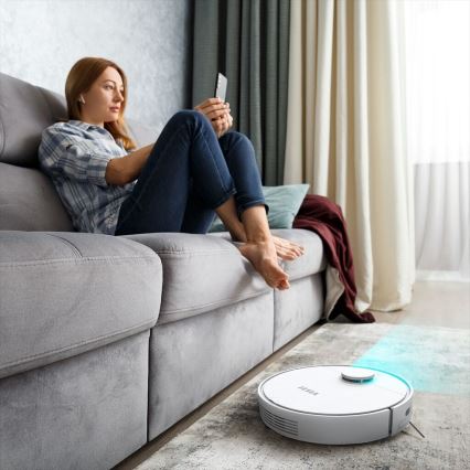 TESLA Electronics RoboStar - Älykäs robottipölynimuri 2in1 2550 mAh Wi-Fi valkoinen