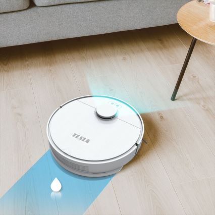 TESLA Electronics RoboStar - Älykäs robottipölynimuri 2in1 2550 mAh Wi-Fi valkoinen
