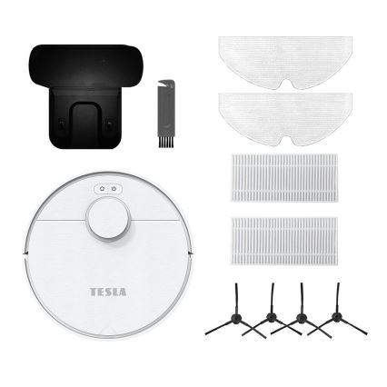 TESLA Electronics RoboStar - Älykäs robottipölynimuri 2in1 2550 mAh Wi-Fi valkoinen