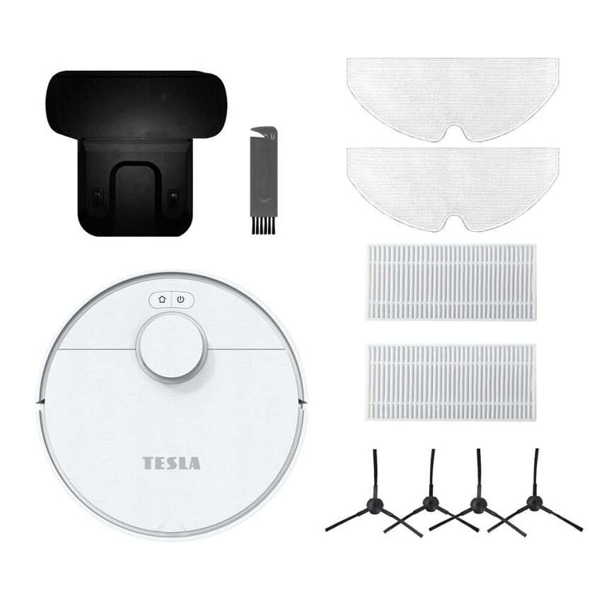 TESLA Electronics RoboStar - Älykäs robottipölynimuri 2in1 2550 mAh Wi-Fi valkoinen
