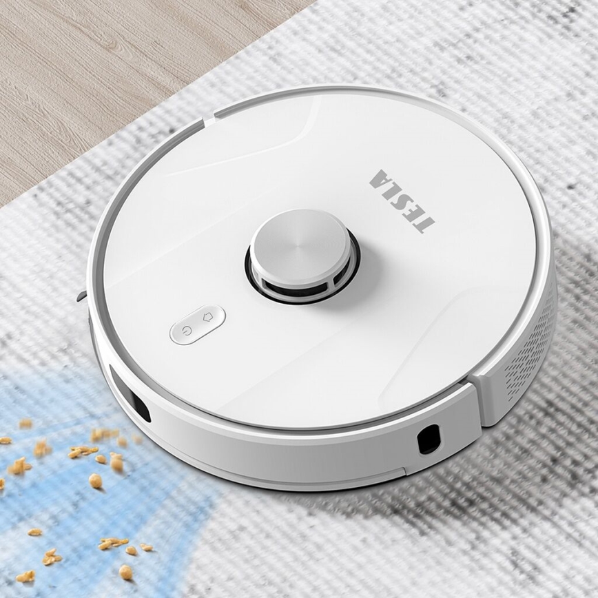 TESLA Electronics RoboStar - Älykäs robottipölynimuri 2in1 2600 mAh Wi-Fi valkoinen