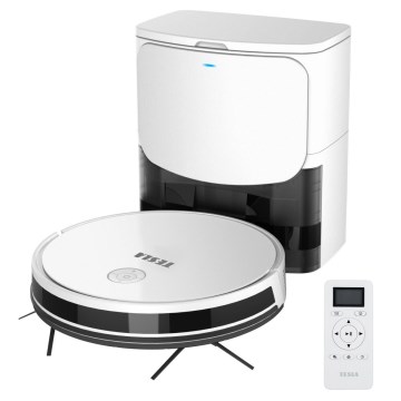 TESLA Electronics RoboStar - Älykäs robottipölynimuri 2in1 2600 mAh Wi-Fi valkoinen + kauko-ohjaus