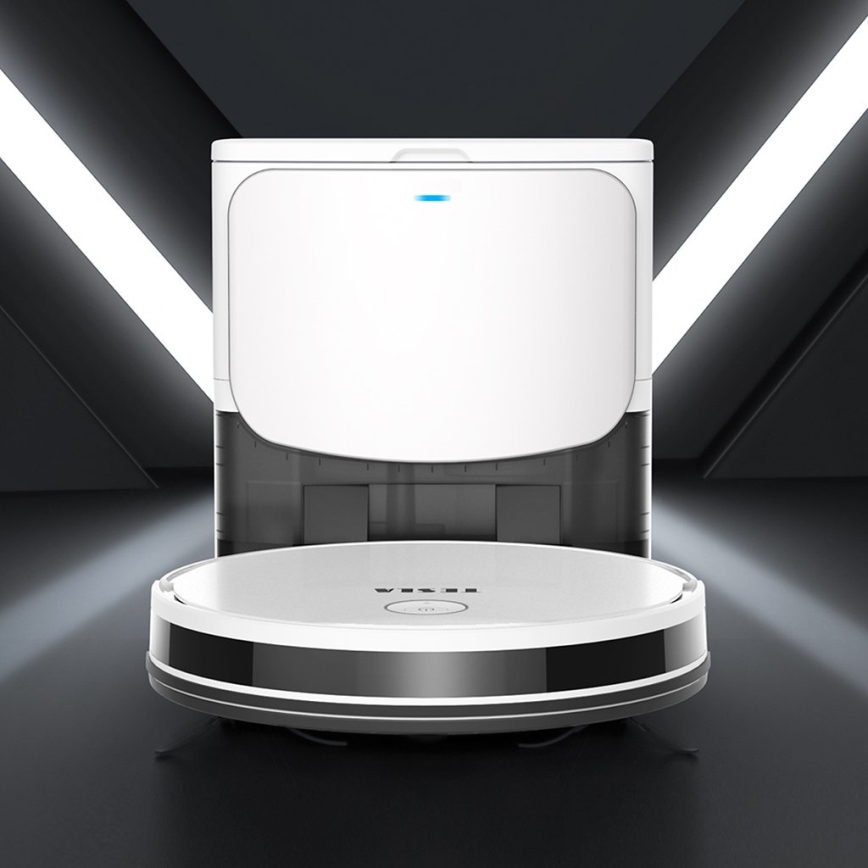 TESLA Electronics RoboStar - Älykäs robottipölynimuri 2in1 2600 mAh Wi-Fi valkoinen + kauko-ohjaus