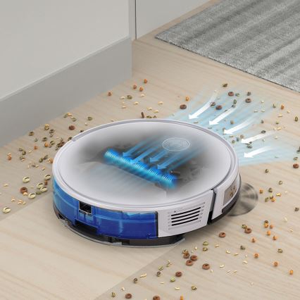 TESLA Electronics RoboStar - Älykäs robottipölynimuri 2in1 2600 mAh Wi-Fi valkoinen + kauko-ohjaus