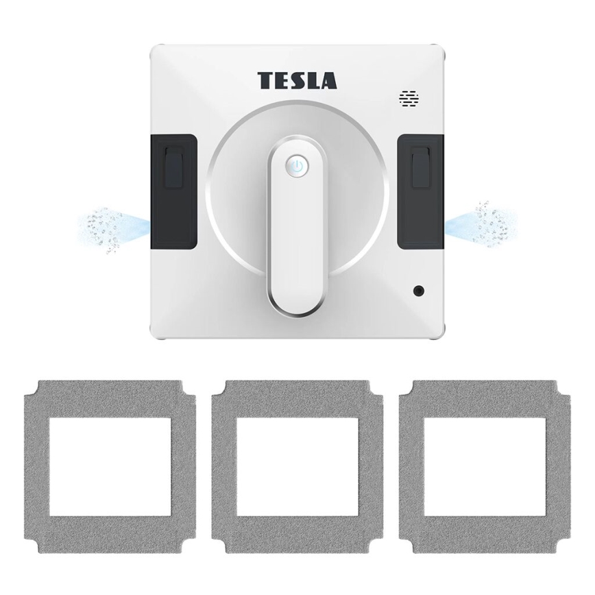 TESLA Electronics RoboStar - Älykäs ikkunanpesuaine kahdella vesisuihkulla 72W/230V/500 mAh Wi-Fi + kauko-ohjaus