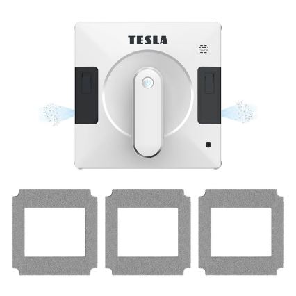 TESLA Electronics RoboStar - Älykäs ikkunanpesuri kaksoissumutuksella 72W/230V/500 mAh Wi-Fi + kaukosäädin