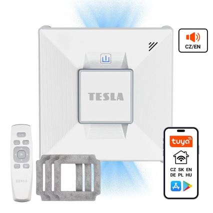 TESLA Electronics RoboStar - Älykäs ikkunanpesin vesisuihkulla 72W/230V/650 mAh Wi-Fi + kauko-ohjaus