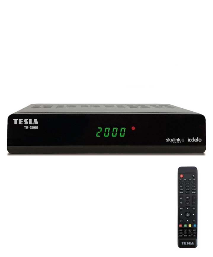 TESLA Electronics - Satelliittivastaanotin 2xAAA + kauko-ohjaus