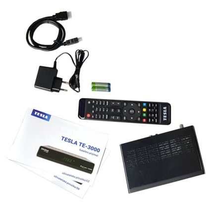 TESLA Electronics - Satelliittivastaanotin 2xAAA + kauko-ohjaus