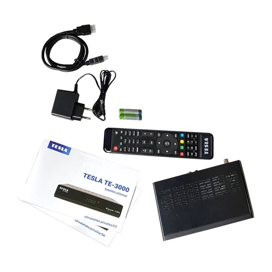 TESLA Electronics - Satelliittivastaanotin 2xAAA + kauko-ohjaus