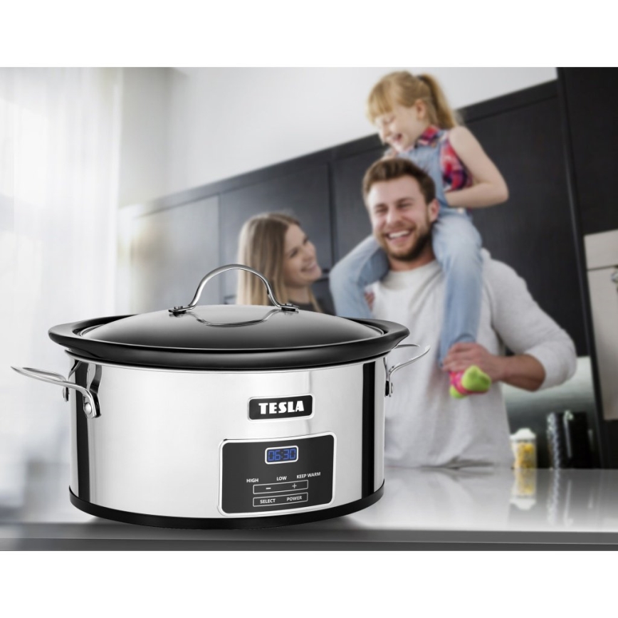 TESLA Electronics SlowCook - Hidas keittokattila 5,6 l 250W/230V