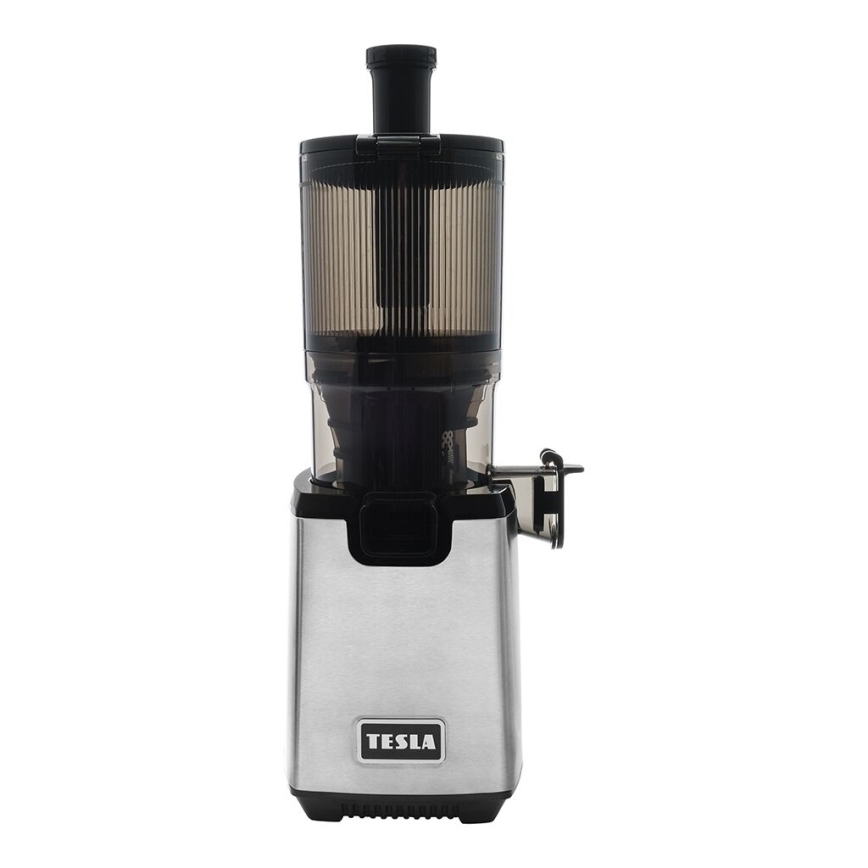 TESLA Electronics SlowJuicer Deluxe - Hidasnopeuksinen mehupuristin 250W/230V ruostumaton/musta