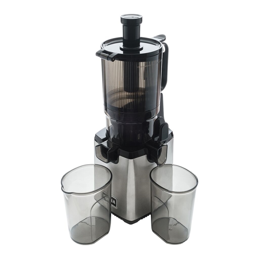 TESLA Electronics SlowJuicer Deluxe - Hidasnopeuksinen mehupuristin 250W/230V ruostumaton/musta