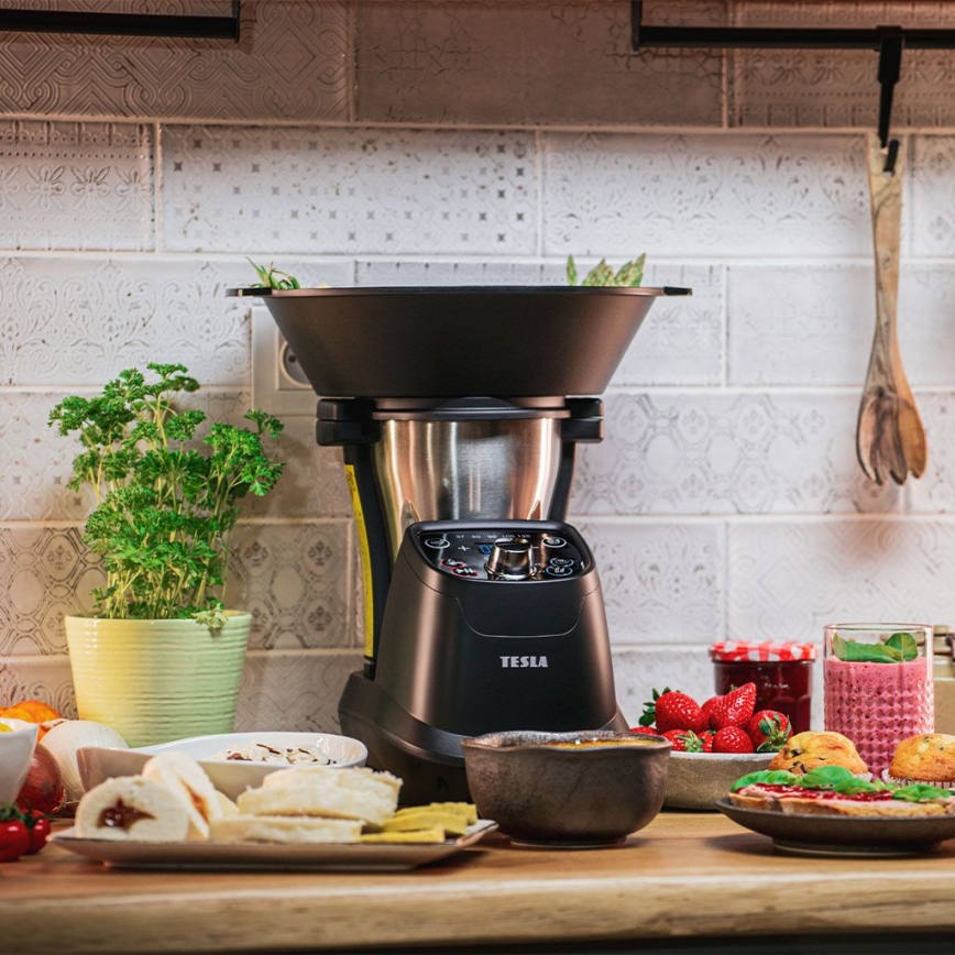 TESLA Electronics ThermoCook - Monikäyttöinen monitoimikone keittiössä 1200W/230V ruostumaton