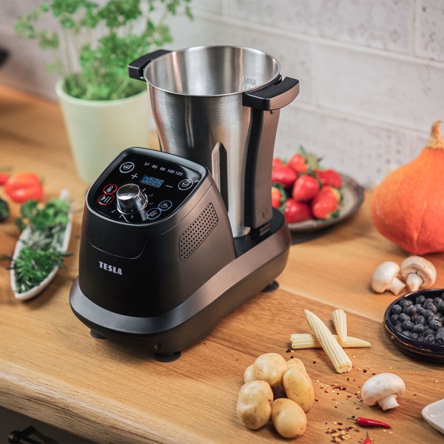 TESLA Electronics ThermoCook - Monikäyttöinen monitoimikone keittiössä 1200W/230V ruostumaton
