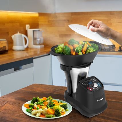 TESLA Electronics ThermoCook - Monikäyttöinen monitoimikone keittiössä 1200W/230V ruostumaton