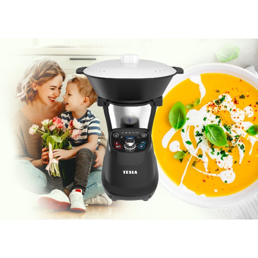 TESLA Electronics ThermoCook - Monikäyttöinen monitoimikone keittiössä 1200W/230V ruostumaton