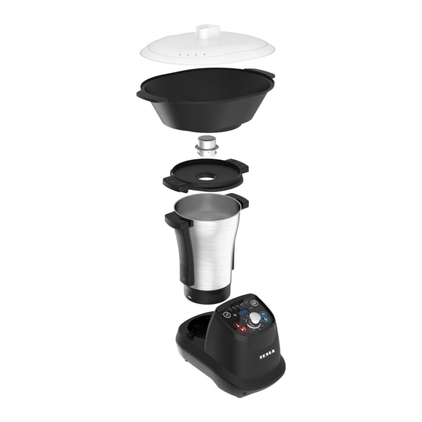 TESLA Electronics ThermoCook - Monikäyttöinen monitoimikone keittiössä 1200W/230V ruostumaton