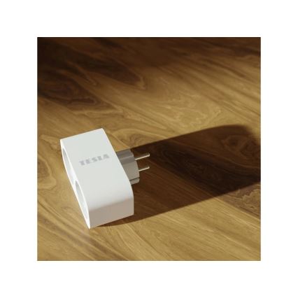 TESLA Smart - Älykäs pistorasian jakaja 2x16A/230V Tyyppi F Wi-Fi Tuya