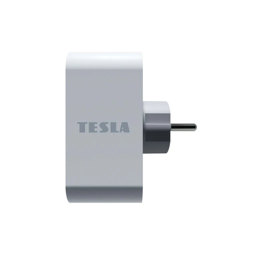 TESLA Smart - Älykäs pistorasian jakaja 2x16A/230V Tyyppi F Wi-Fi Tuya