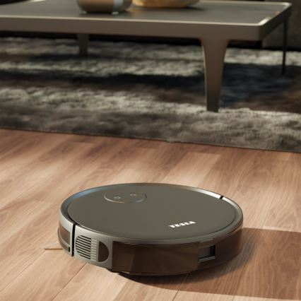TESLA Smart - Älykäs robottipölynimuri 2in1 2000 mAh Wi-Fi musta + kauko-ohjaus