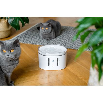 TESLA Smart - Älykäs suihkulähde lemmikkieläimille UV-steriloidulla 2 l 5V Wi-Fi