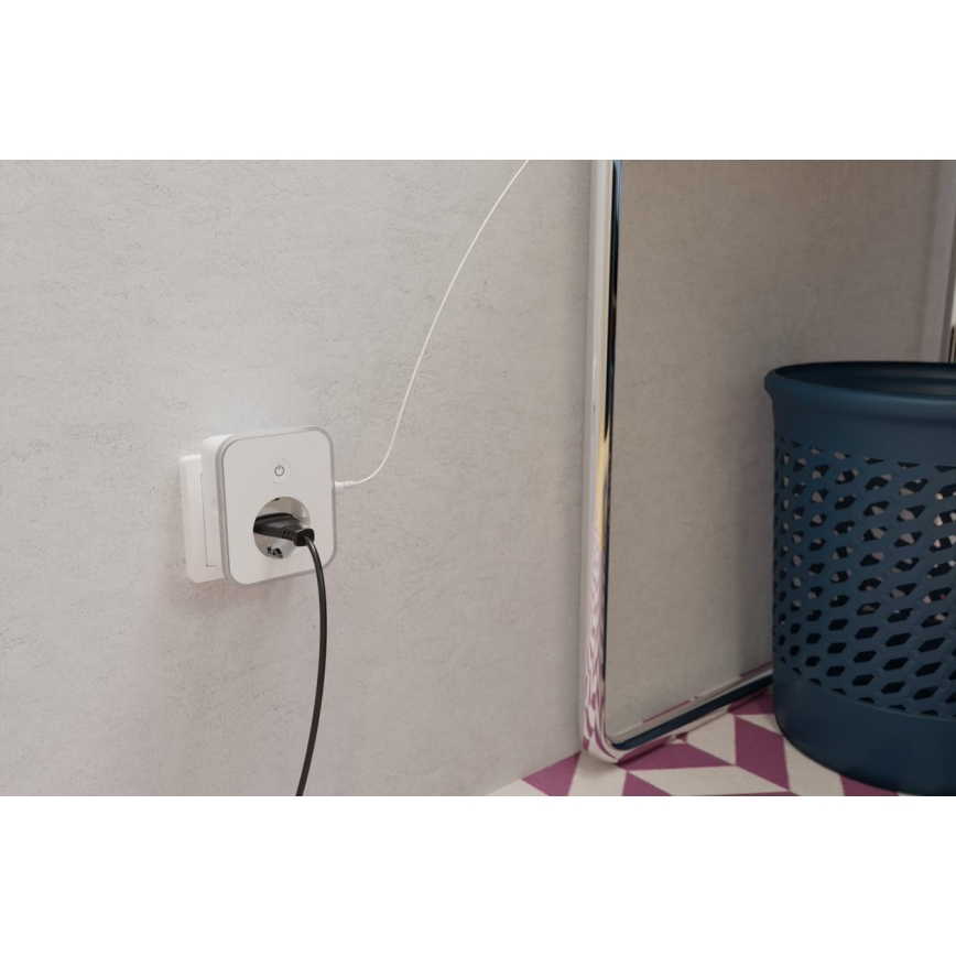 TESLA Smart - Älypistorasia 3690W/230V/16A 2xUSB/24W/5V Wi-Fi Tuya