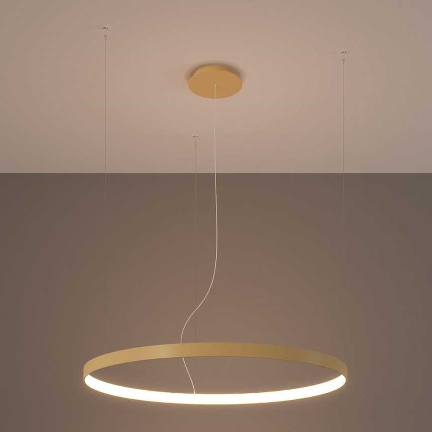 Thoro TH.174 - LED-kattokruunu johdossa RIO LED/50W/230V CRI 90 3000K halkaisija 78 cm kulta